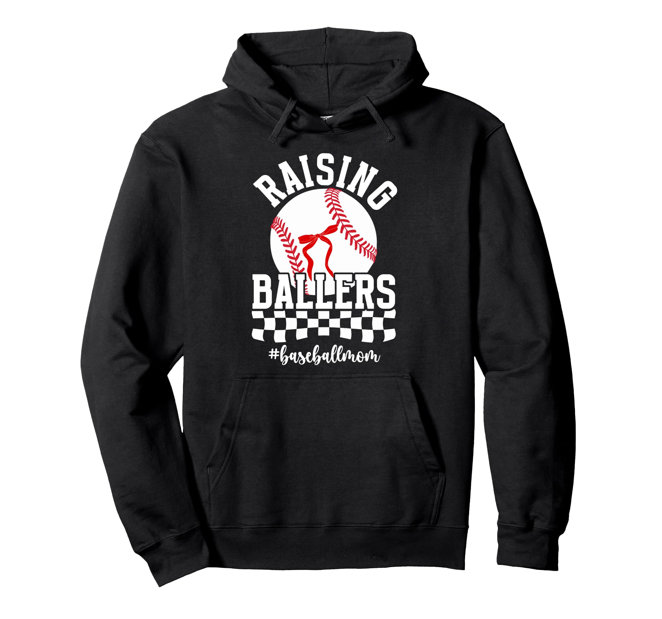 Raising Ballers Baseball Mom Baseball Hoodie - Custom Art Print for Adults - T-Shirt, Sweatshirt, Hoodie
