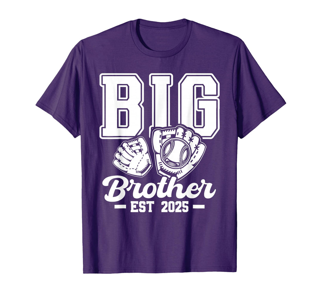 Baseball Big Brother 2025 Pregnancy T-Shirt - Custom Art Print for Adults - T-Shirt, Sweatshirt, Hoodie