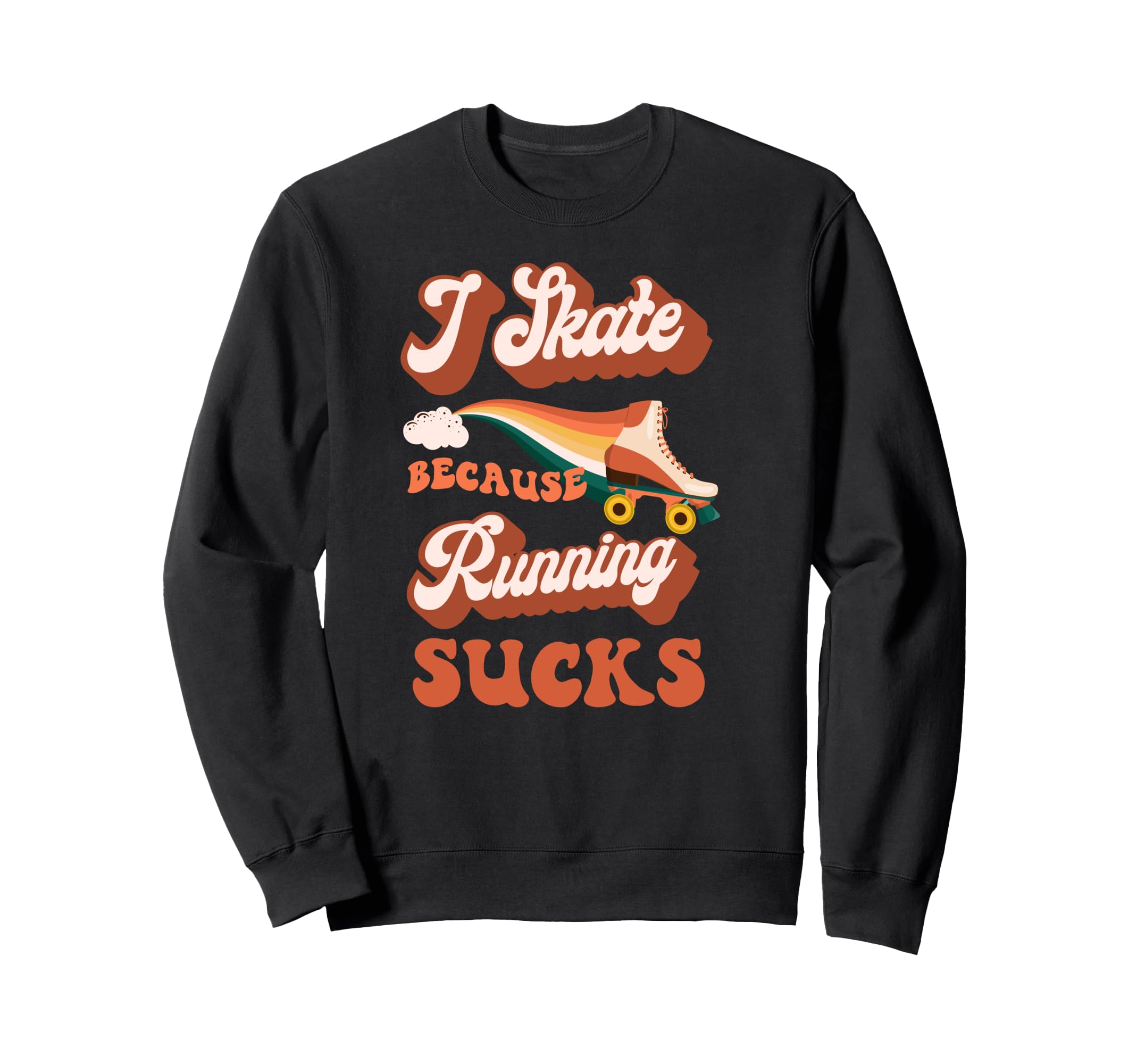 Roller Skating Skate 1970S Sweatshirt - Unique Graphic for Adults - T-Shirt, Sweatshirt, Hoodie