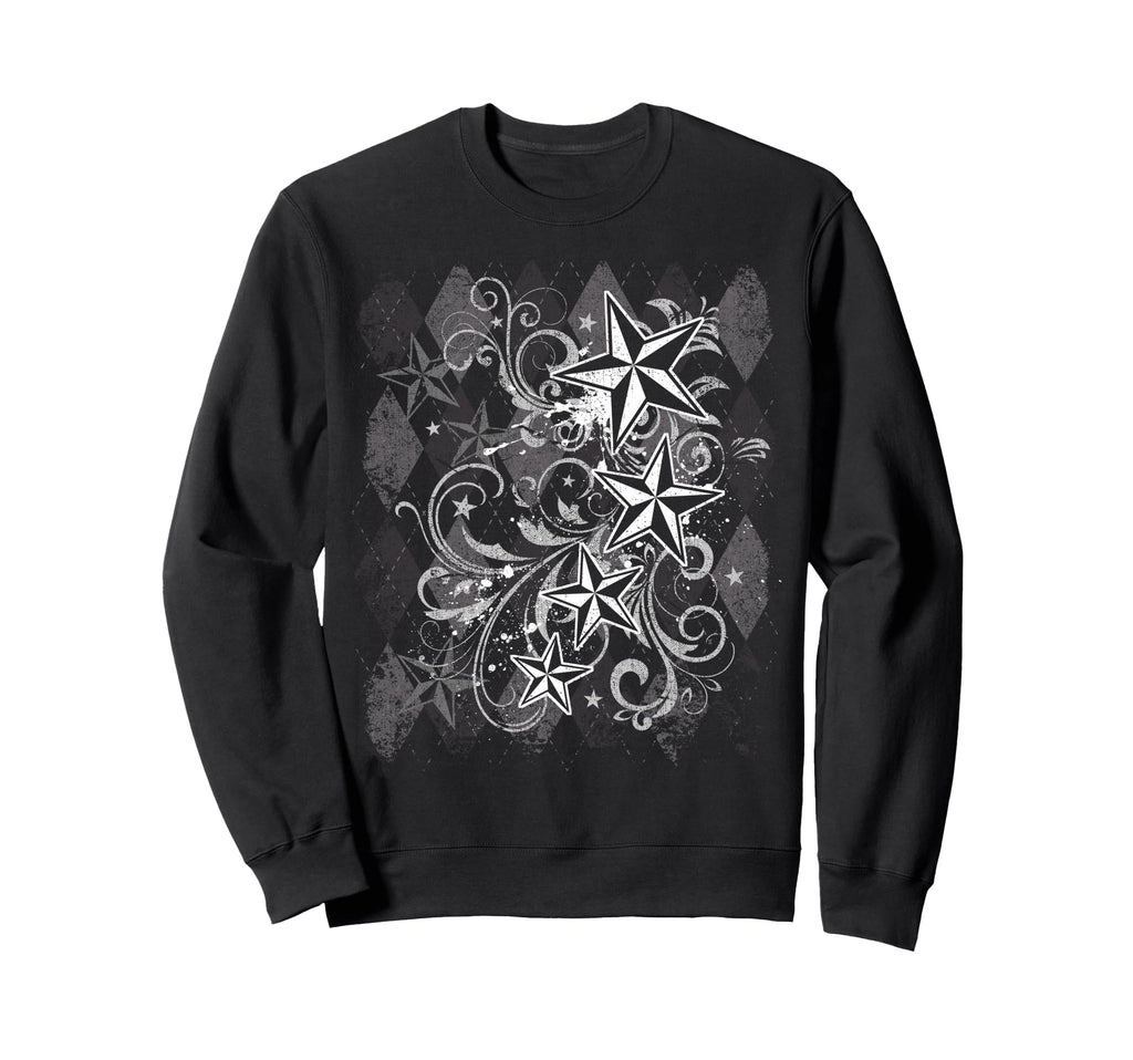 Grunge Y2K Emo 2000S Star Goth Sweatshirt - Fun Novelty Design for Adults - T-Shirt, Sweatshirt, Hoodie