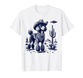 90S Western Cowboy Poodle Dog T-Shirt - Casual Everyday Wear for Adults - T-Shirt, Sweatshirt, Hoodie