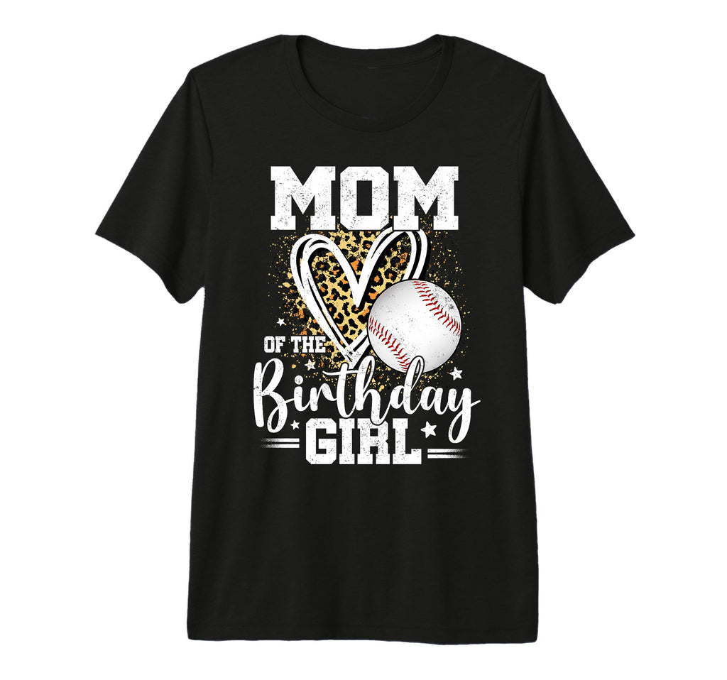 Mom Birthday Baseball Mom Leopard Heart T-Shirt - Aesthetic Graphic Unisex - T-Shirt, Sweatshirt, Hoodie