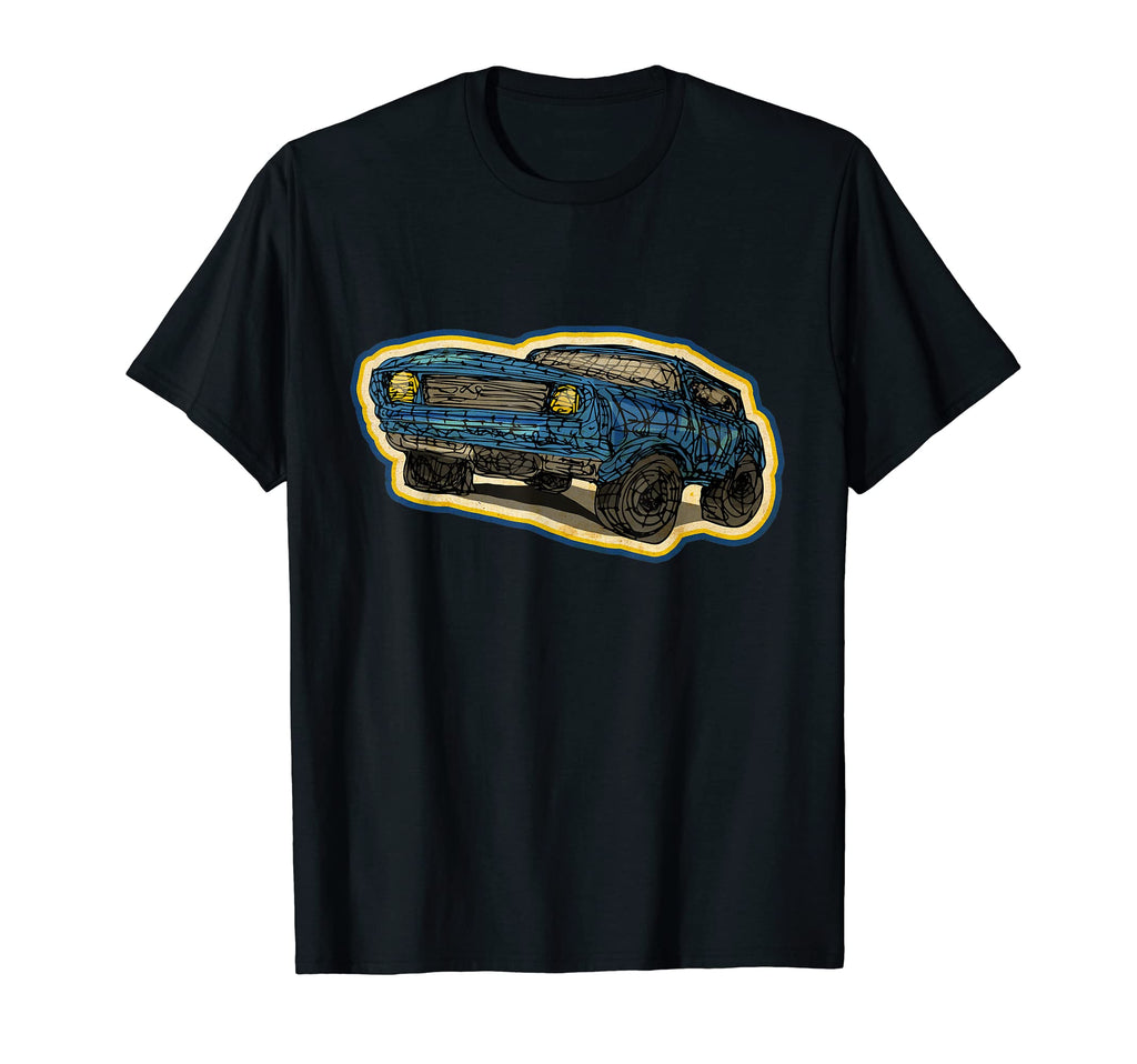 Mens Garage Car Mechanics 1970S Car T-Shirt - Streetwear Style for Adults - T-Shirt, Sweatshirt, Hoodie