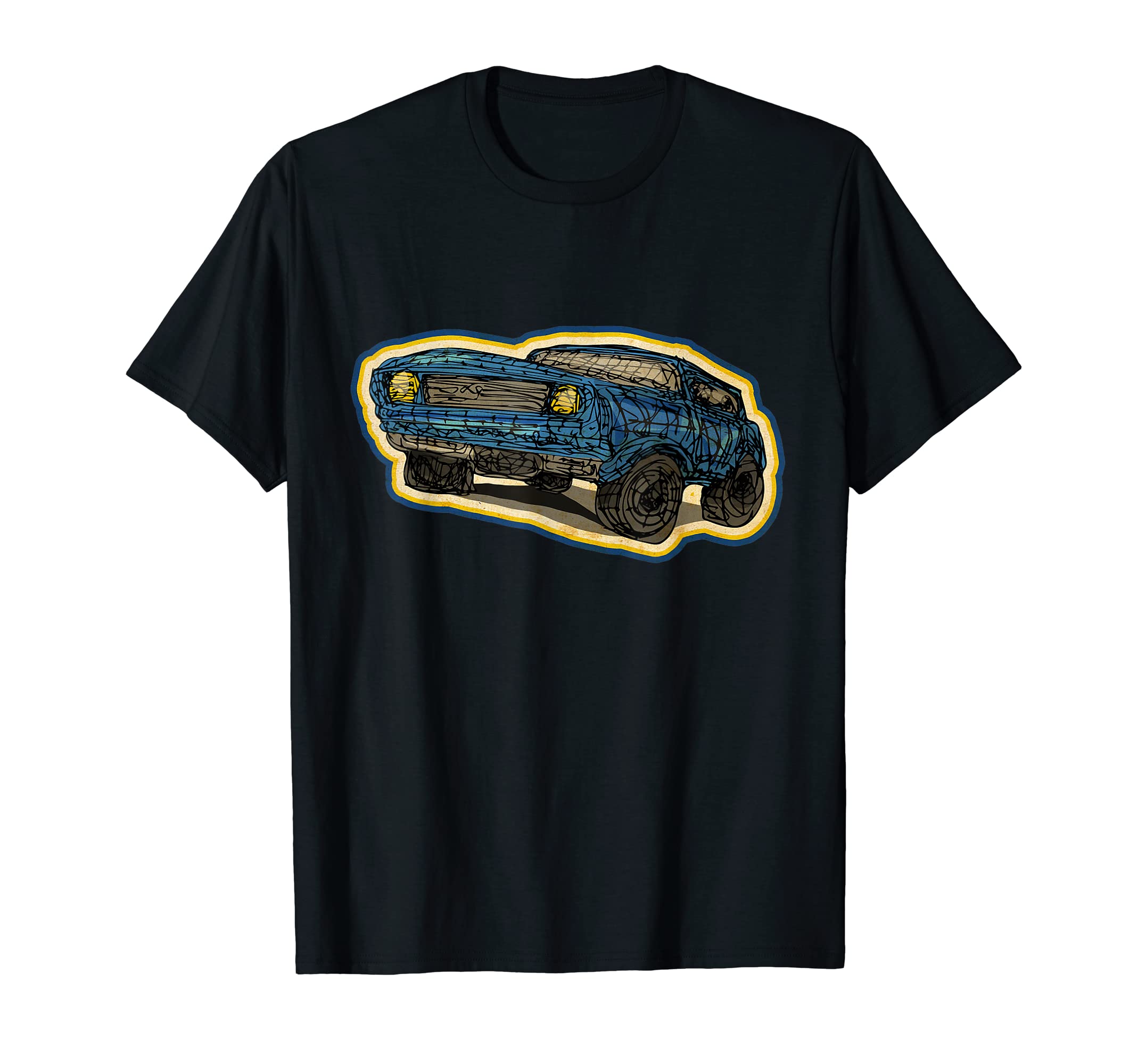 Mens Garage Car Mechanics 1970S Car T-Shirt - Streetwear Style for Adults - T-Shirt, Sweatshirt, Hoodie