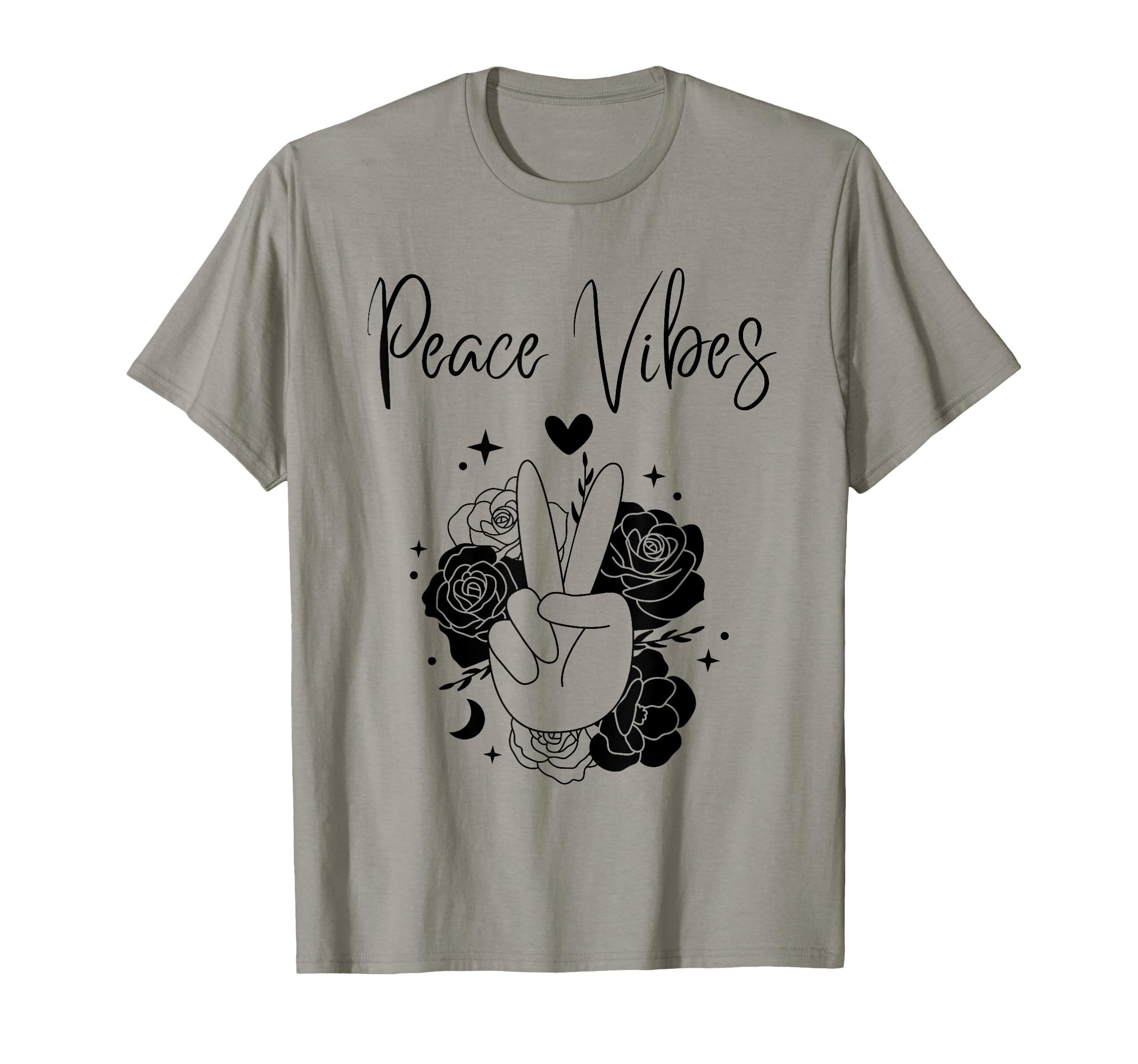 Peace Sign Vibes Love 60 S 70 S Shirts T-Shirt - Novelty Apparel Unisex - T-Shirt, Sweatshirt, Hoodie