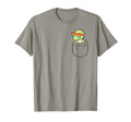 Dinosaur Pocket Funny Dino Rainbow T-Shirt - Graphic Print Men Women - T-Shirt, Sweatshirt, Hoodie