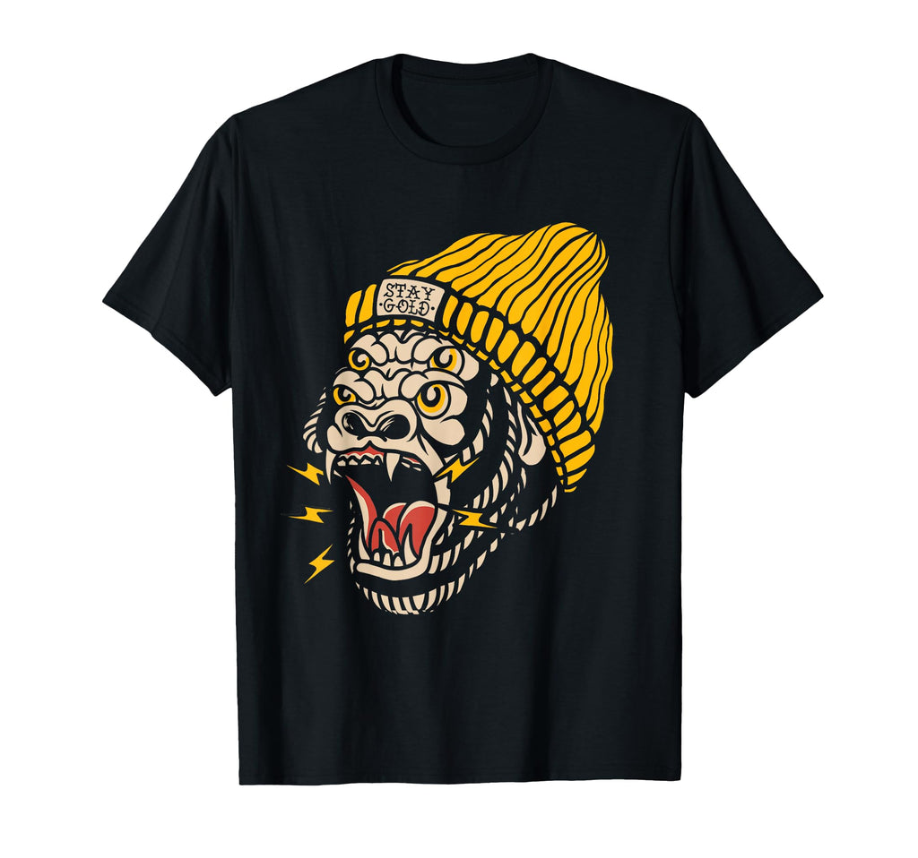 Gorilla Inked Flash Old School T-Shirt - Casual Everyday Wear Men Women - T-Shirt, Sweatshirt, Hoodie