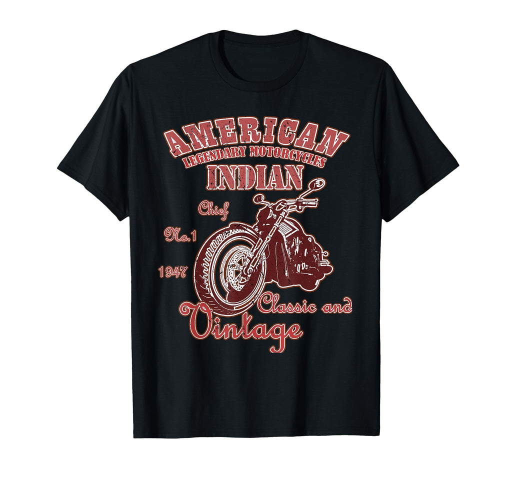 American Motorcycle Indian Old Biker T-Shirt - Streetwear Style Men Women - T-Shirt, Sweatshirt, Hoodie