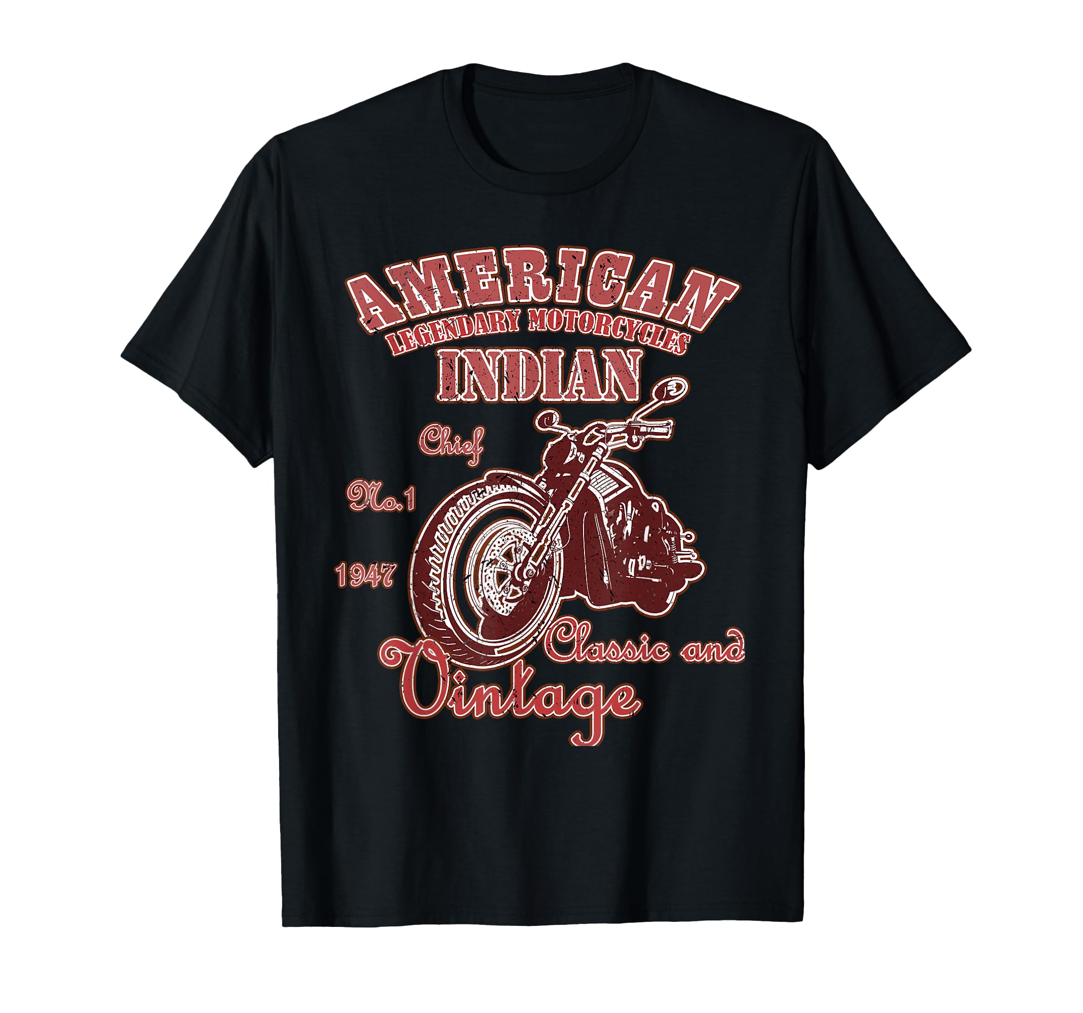 American Motorcycle Indian Old Biker T-Shirt - Streetwear Style Men Women - T-Shirt, Sweatshirt, Hoodie