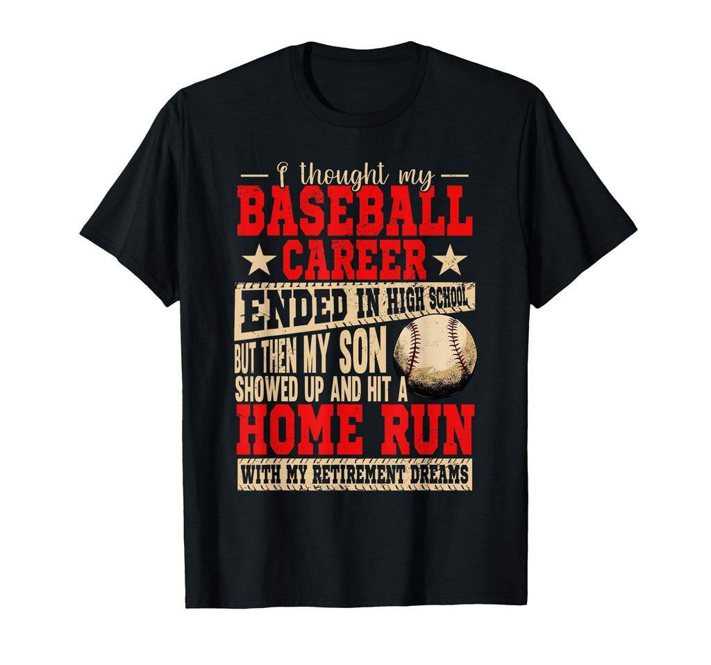 My Son Hit Home Run Baller Baseball T-Shirt - Aesthetic Graphic Men Women - T-Shirt, Sweatshirt, Hoodie