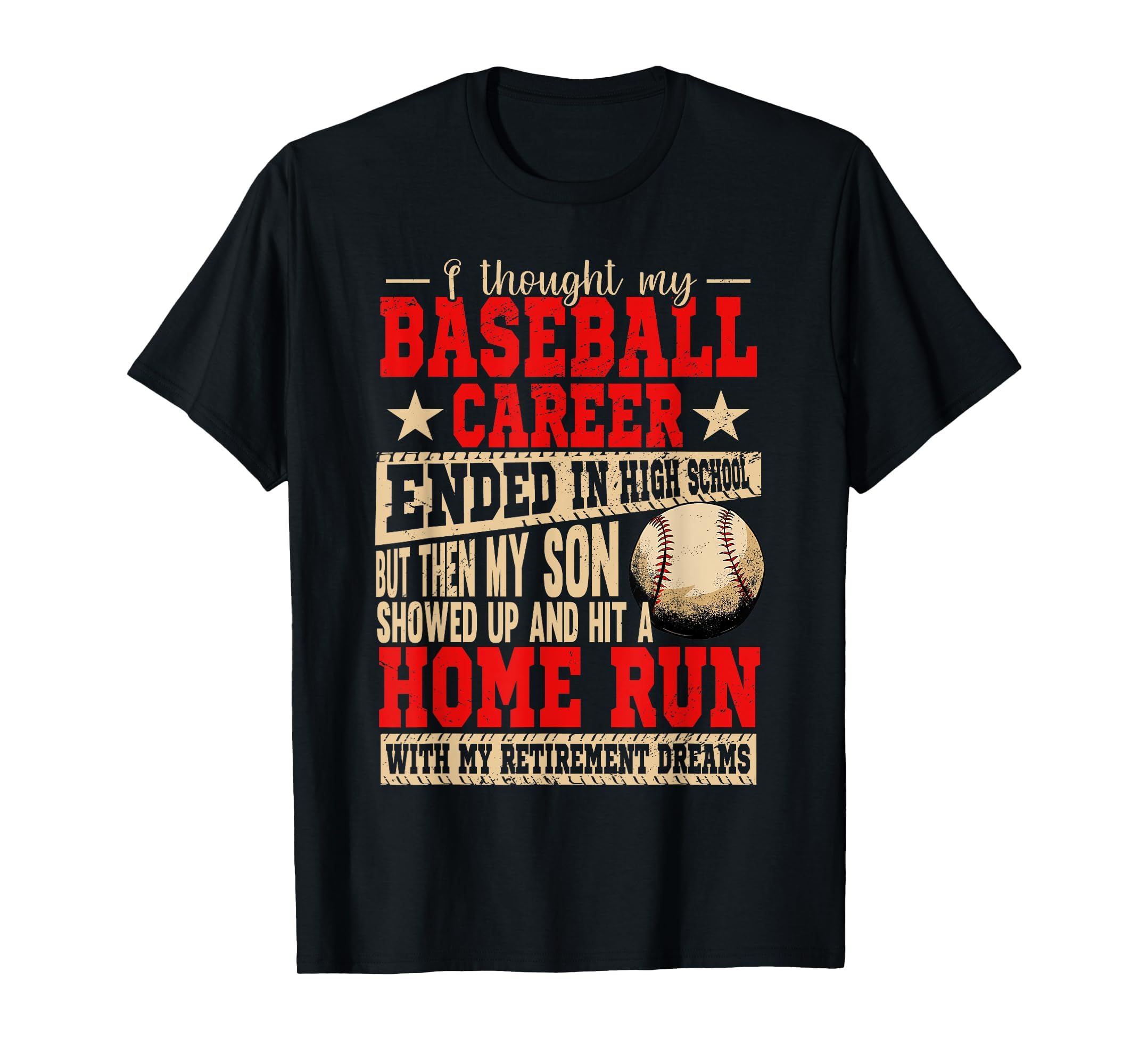 My Son Hit Home Run Baller Baseball T-Shirt - Aesthetic Graphic Men Women - T-Shirt, Sweatshirt, Hoodie