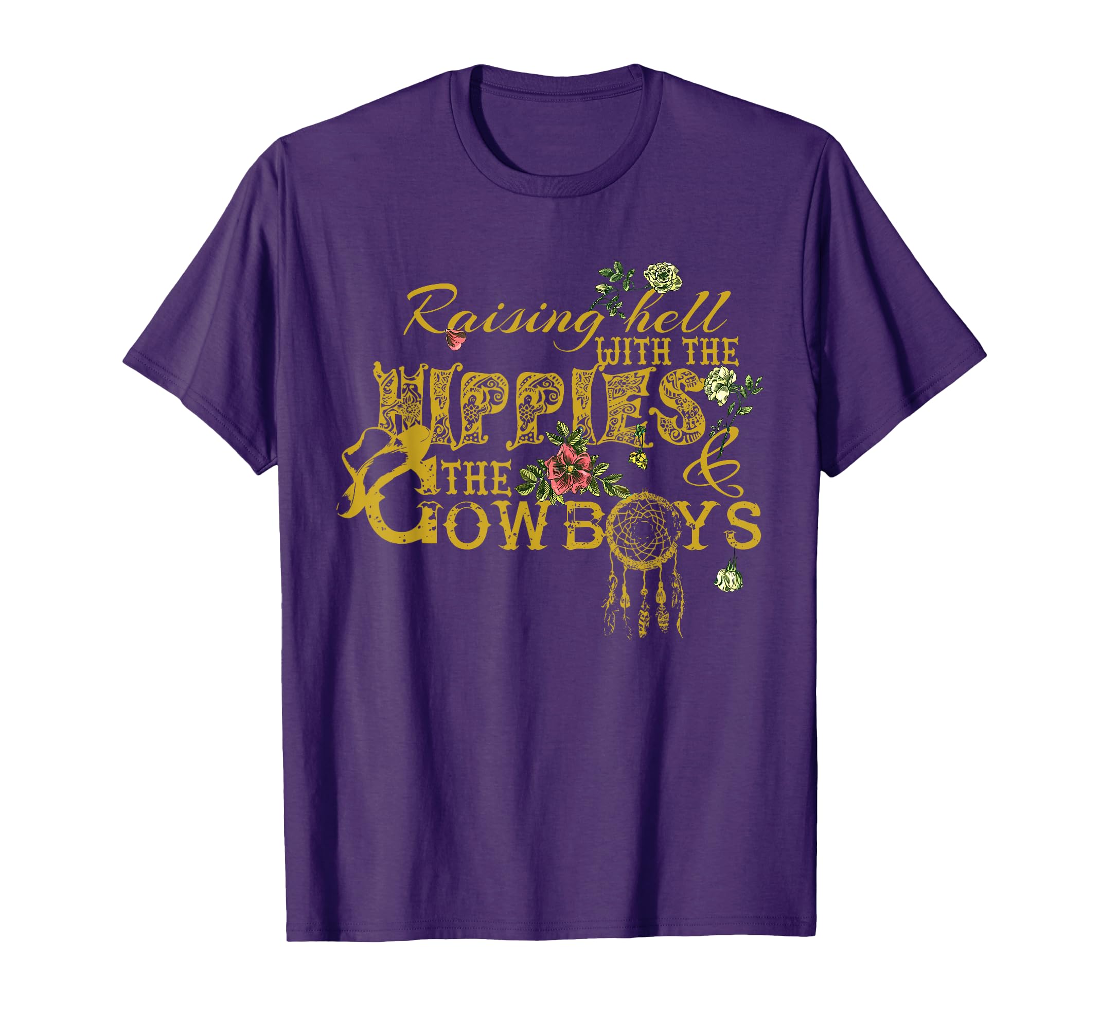 Raising Hell Hippies Cowboys Black X T-Shirt - Streetwear Style Men Women - T-Shirt, Sweatshirt, Hoodie