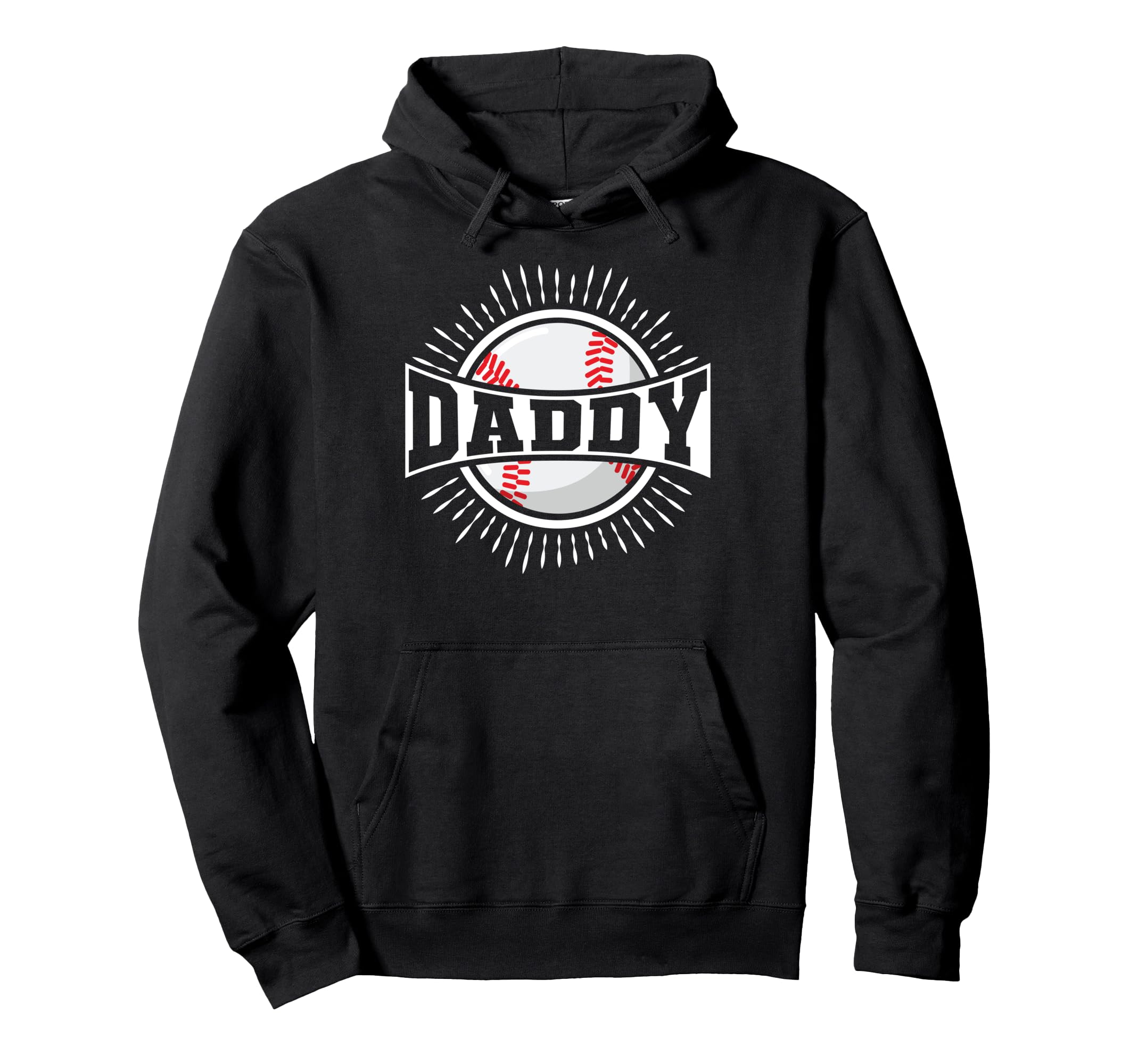 Baseball Dad Daddy Hoodie - Aesthetic Graphic Unisex - T-Shirt, Sweatshirt, Hoodie