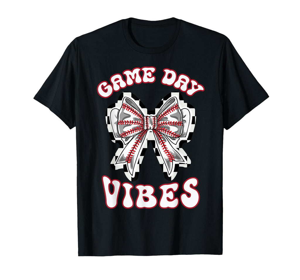 Baseball Mom Coquette Bow Game Day T-Shirt - Aesthetic Graphic Men Women - T-Shirt, Sweatshirt, Hoodie