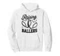 Raising Ballers Funny Mom Baseball Hoodie - Streetwear Style for Adults - T-Shirt, Sweatshirt, Hoodie