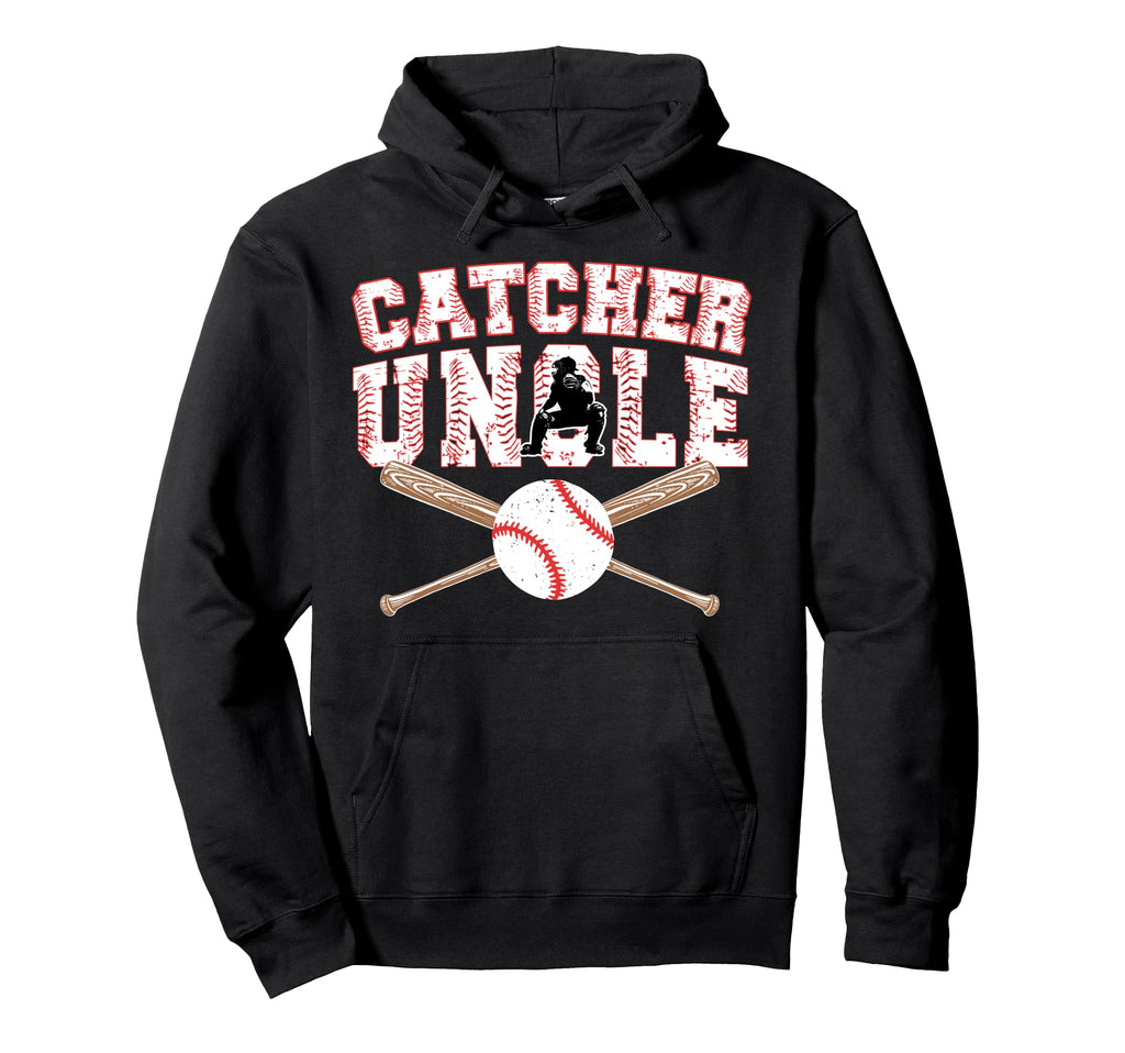 Baseball Catcher Uncle Baseball Catcher Hoodie - Trendy Graphic Unisex - T-Shirt, Sweatshirt, Hoodie