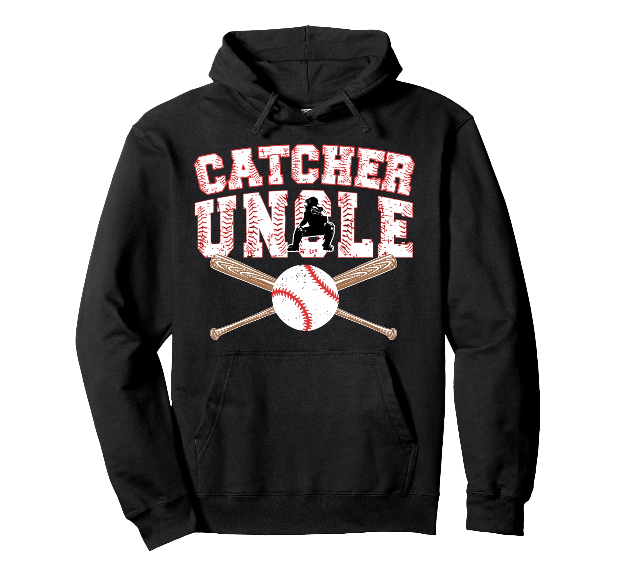 Baseball Catcher Uncle Baseball Catcher Hoodie - Trendy Graphic Unisex - T-Shirt, Sweatshirt, Hoodie