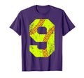 Softball 9 Jersey Number T-Shirt - Streetwear Style Unisex - T-Shirt, Sweatshirt, Hoodie