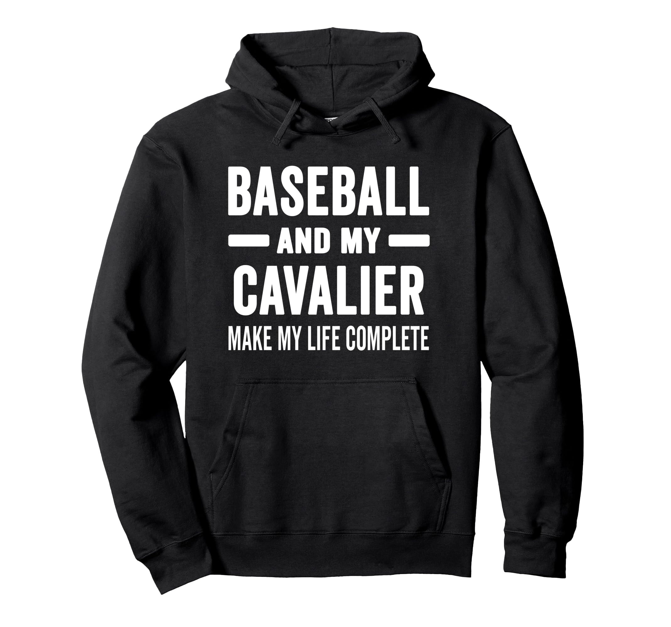 Baseball And My Cavalier Mama Dog Hoodie - Custom Art Print for Adults - T-Shirt, Sweatshirt, Hoodie