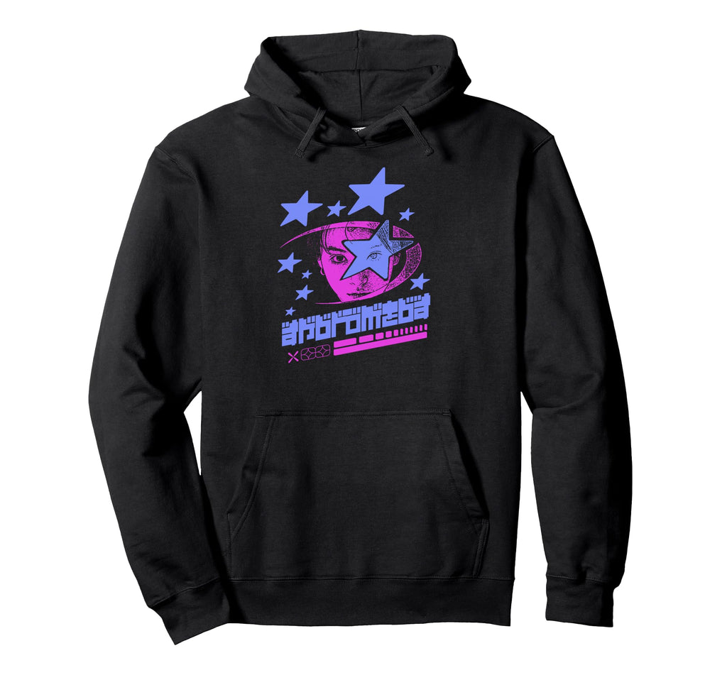 Y2K Stars Bold Urban Graffiti Aesthetic Hoodie - Graphic Print Men Women - T-Shirt, Sweatshirt, Hoodie