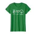 Funny St Patricks Day Peace Love T-Shirt - Custom Art Print for Adults - T-Shirt, Sweatshirt, Hoodie