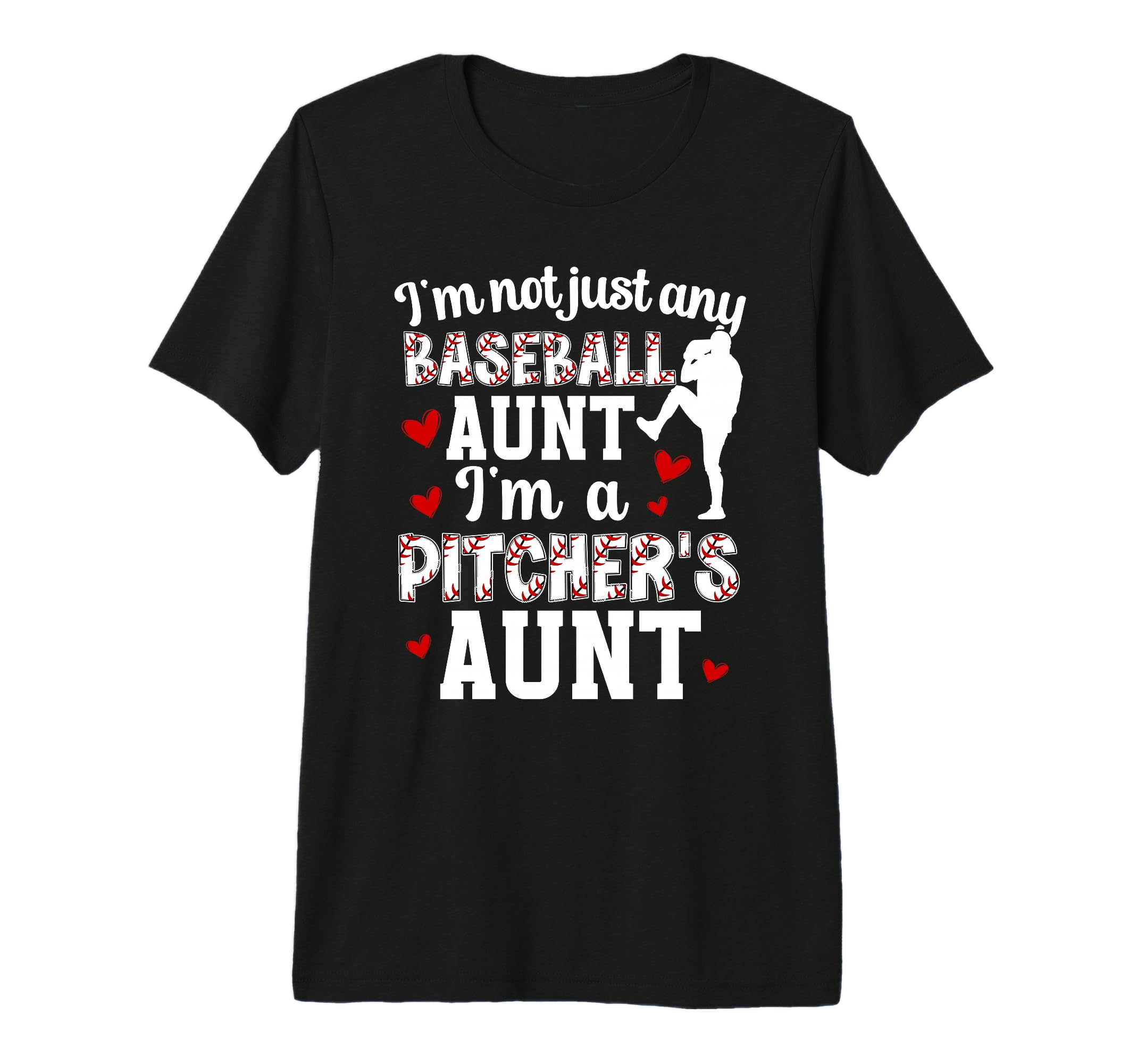 Im Baseball Pitcher Aunt Baseball T-Shirt - Aesthetic Graphic Men Women - T-Shirt, Sweatshirt, Hoodie