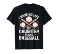 Funny Baseball Parents Daughter Mom T-Shirt - Unique Graphic Men Women - T-Shirt, Sweatshirt, Hoodie
