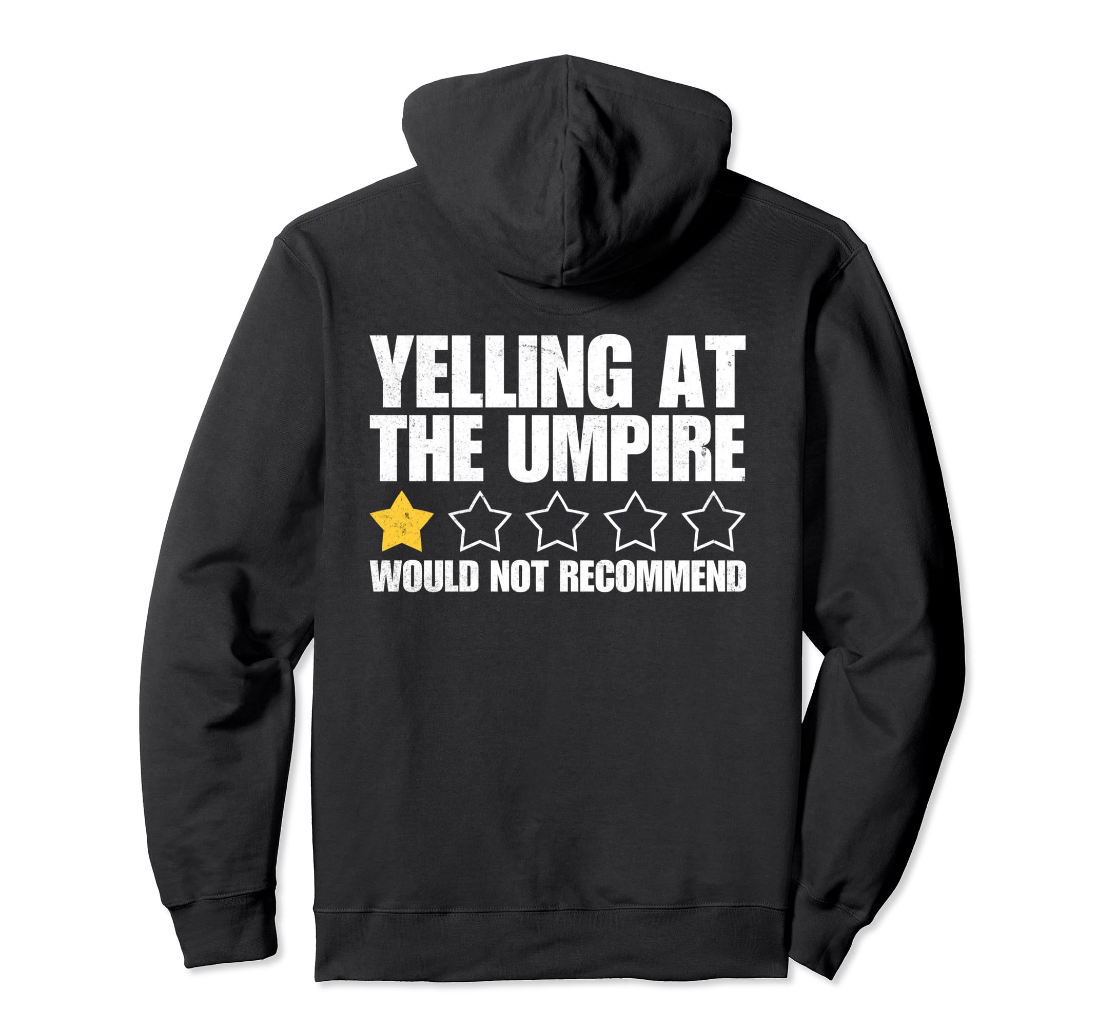 Baseball Dad Umpire 1 Star Rating Hoodie - Novelty Apparel Men Women - T-Shirt, Sweatshirt, Hoodie