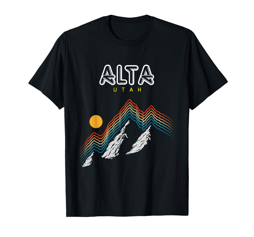 Alta Utah Usa Ski Resort 1980S T-Shirt - Fun Novelty Design for Adults - T-Shirt, Sweatshirt, Hoodie