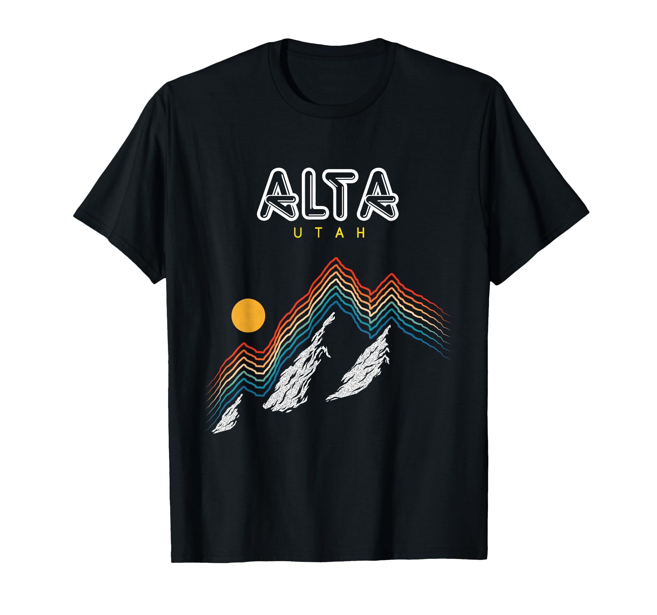 Alta Utah Usa Ski Resort 1980S T-Shirt - Fun Novelty Design for Adults - T-Shirt, Sweatshirt, Hoodie
