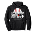 Baseball Catcher Aunt Funny Aunt Hoodie - Unique Graphic Men Women - T-Shirt, Sweatshirt, Hoodie