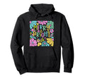 Merry And Bright Boho Floral Hoodie - Minimalist Print Unisex - T-Shirt, Sweatshirt, Hoodie
