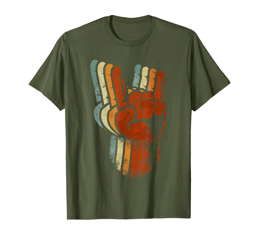 Devil Horns Sign Metal Fork Rock Hand T-Shirt - Trendy Graphic Men Women - T-Shirt, Sweatshirt, Hoodie