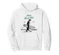 Polar Beach Club Penguin Surfer Hoodie - Graphic Print Unisex - T-Shirt, Sweatshirt, Hoodie