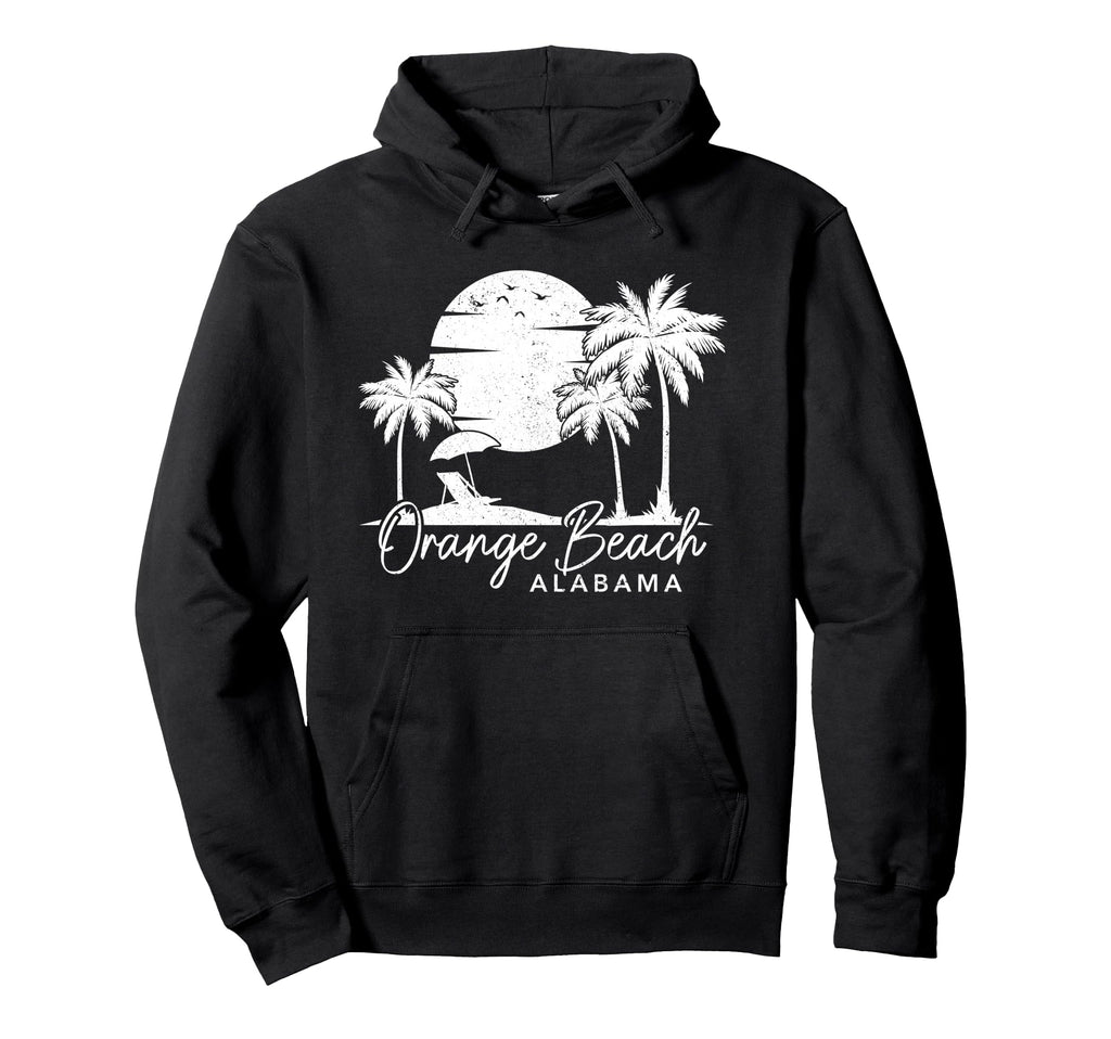Orange Beach Alabama Al Sunset Surfer Hoodie - Novelty Apparel for Adults - T-Shirt, Sweatshirt, Hoodie