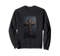 Gothic Cross Grunge Aesthetic Y2K Goth Sweatshirt - Unique Graphic Unisex - T-Shirt, Sweatshirt, Hoodie