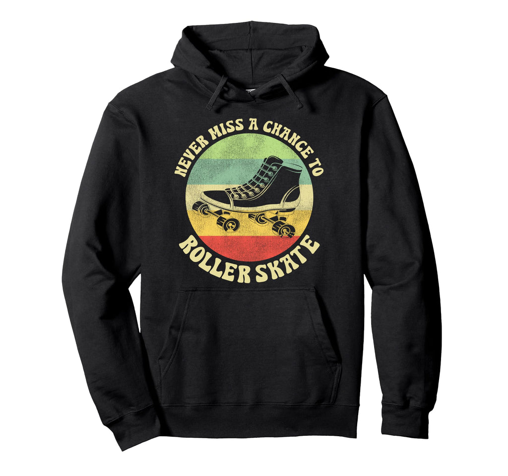 Roller Skating Skate 1970S Hoodie - Minimalist Print for Adults - T-Shirt, Sweatshirt, Hoodie
