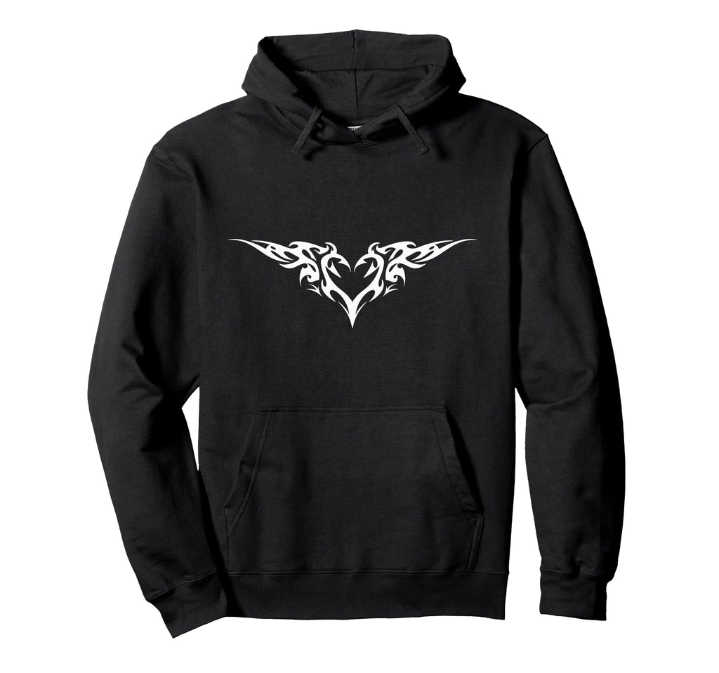 Alt Aesthetic Heart Tribal Heart Love Hoodie - Novelty Apparel for Adults - T-Shirt, Sweatshirt, Hoodie