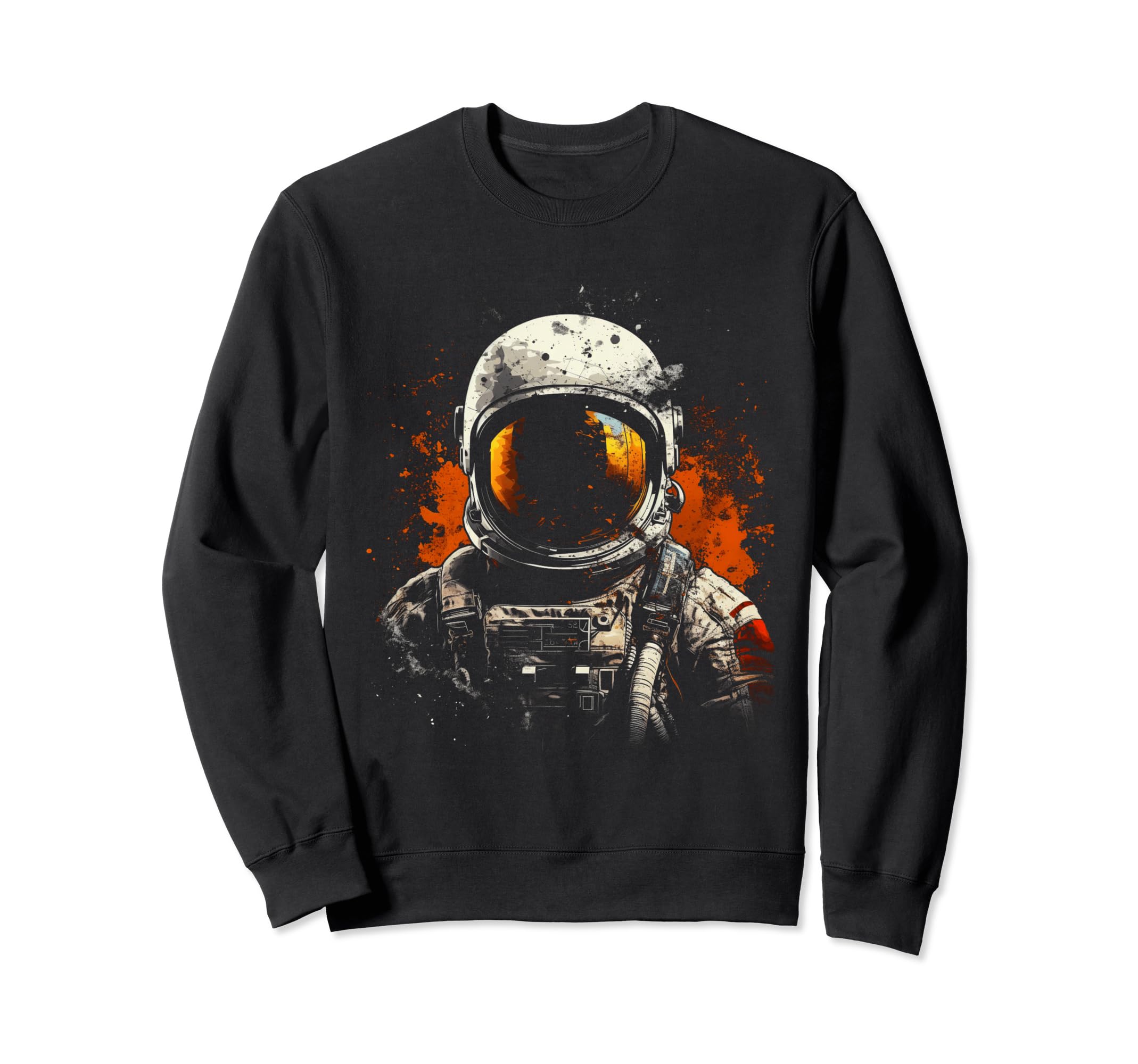Astronaut Space Distressed 90S Sweatshirt - Streetwear Style Men Women - T-Shirt, Sweatshirt, Hoodie