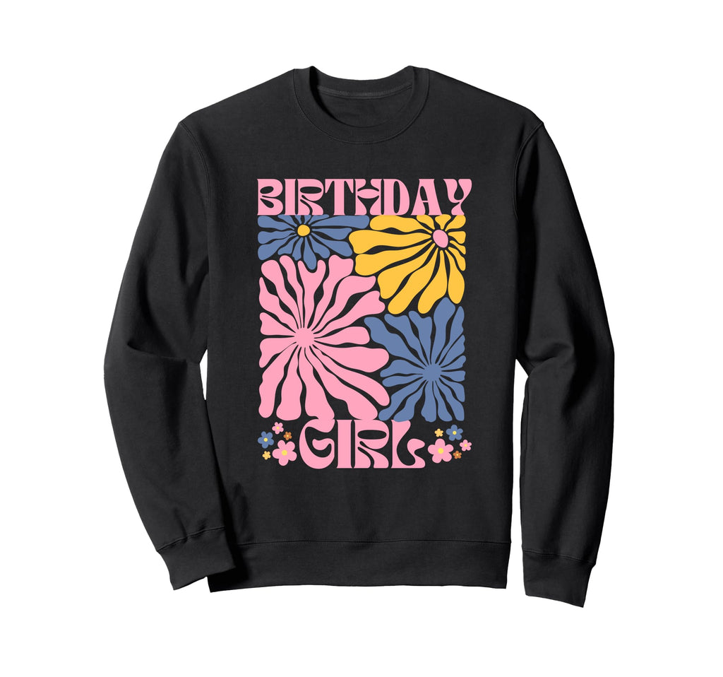 Birthday Boho Flowers Sweatshirt - Custom Art Print Men Women - T-Shirt, Sweatshirt, Hoodie