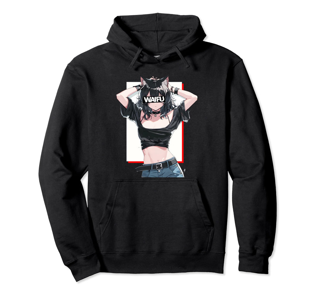 Japanese Aesthetic Waifu Anime Otaku Hoodie - Custom Art Print Men Women - T-Shirt, Sweatshirt, Hoodie