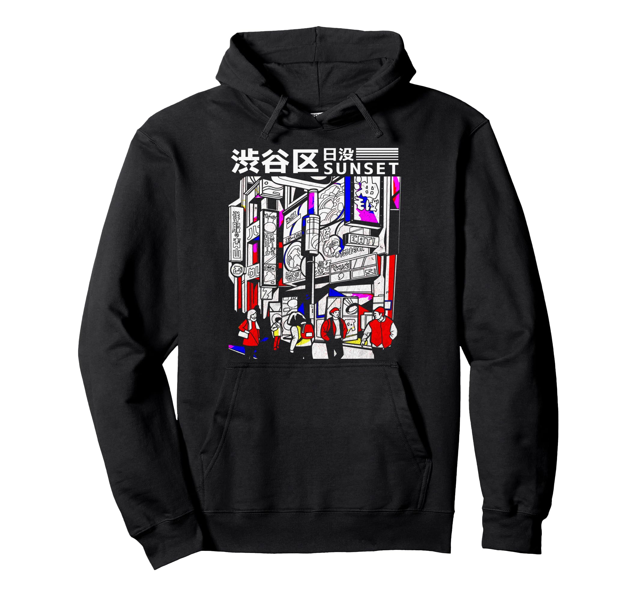 Aesthetic Vaporwave Japan 80S 90S Tokyo Hoodie - Fun Novelty Design Unisex - T-Shirt, Sweatshirt, Hoodie