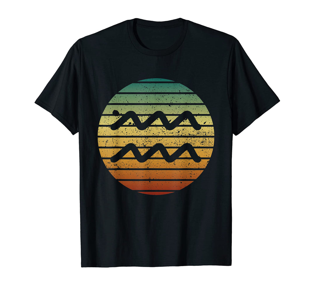 Aquarius Gifts Funny Sunset Zodiac Sign T-Shirt - Unique Graphic Unisex - T-Shirt, Sweatshirt, Hoodie