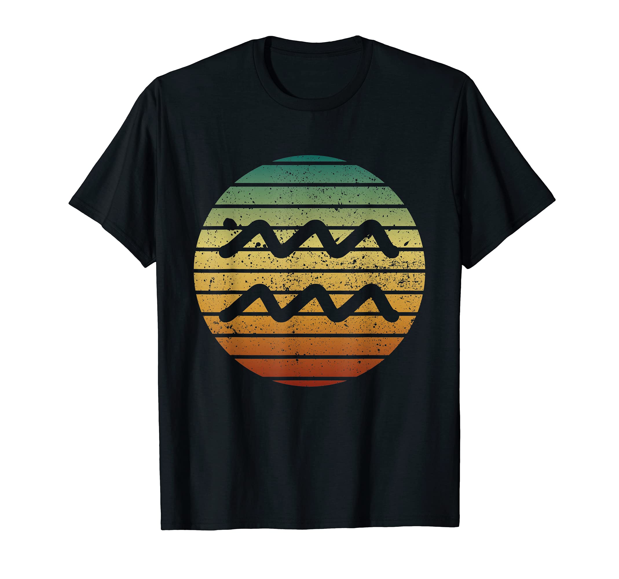 Aquarius Gifts Funny Sunset Zodiac Sign T-Shirt - Unique Graphic Unisex - T-Shirt, Sweatshirt, Hoodie