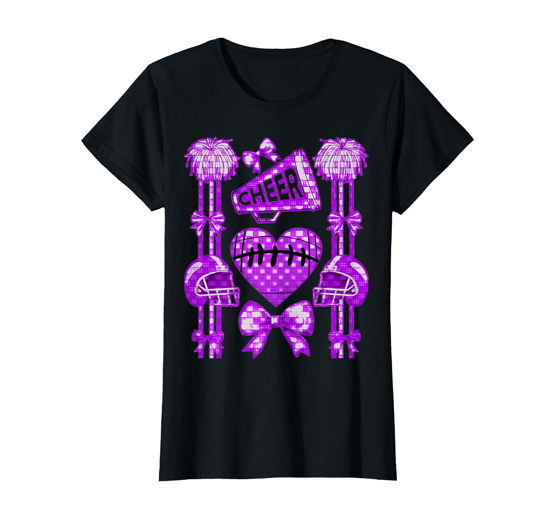 Football Cheer Mom Coquette Bow Mom T-Shirt - Minimalist Print Men Women - T-Shirt, Sweatshirt, Hoodie