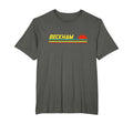 Beckham First Name Logo Sunset Surfer T-Shirt - Graphic Print Unisex - T-Shirt, Sweatshirt, Hoodie