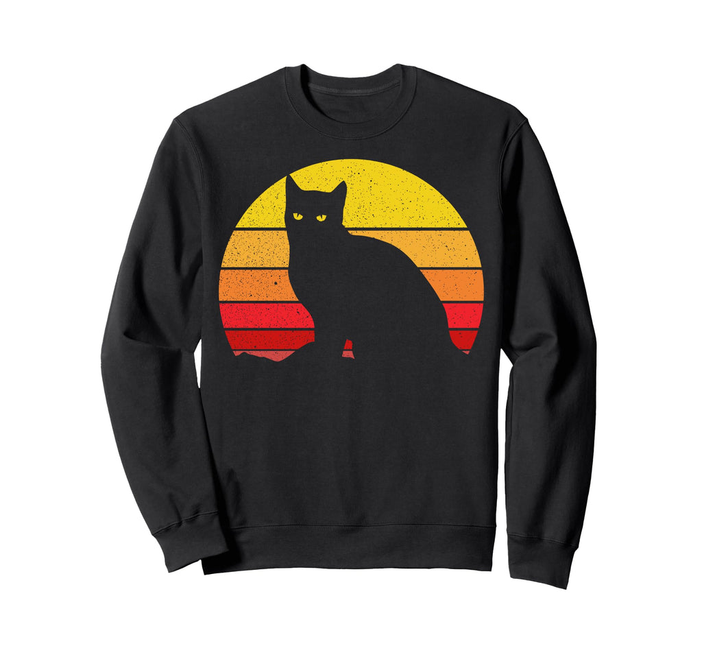 Cat Eighties Sunset Cats Sweatshirt - Custom Art Print for Adults - T-Shirt, Sweatshirt, Hoodie