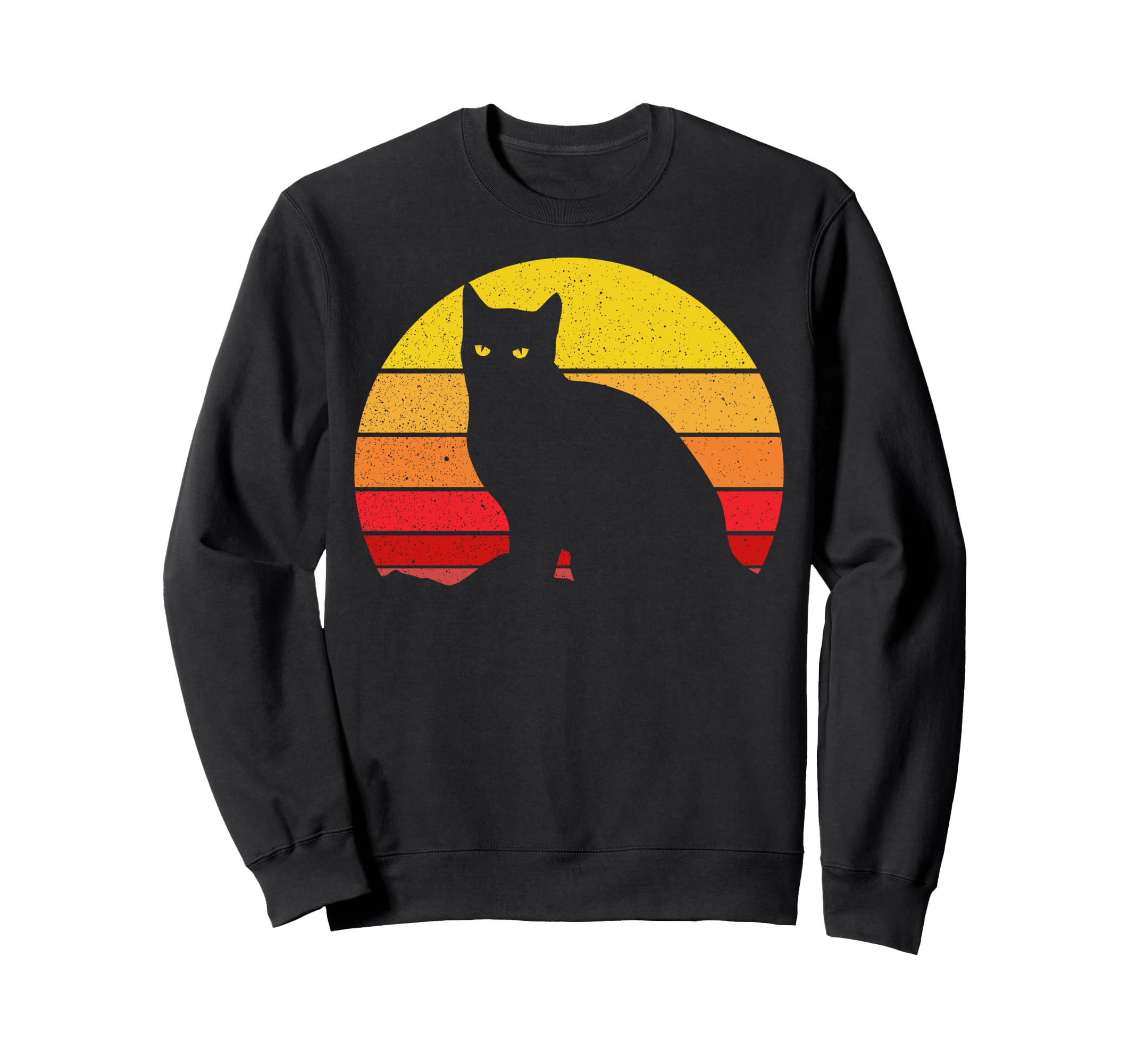 Cat Eighties Sunset Cats Sweatshirt - Custom Art Print for Adults - T-Shirt, Sweatshirt, Hoodie