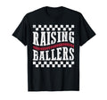 Raising Ballers Funny Mom Baseball T-Shirt - Trendy Graphic for Adults - T-Shirt, Sweatshirt, Hoodie