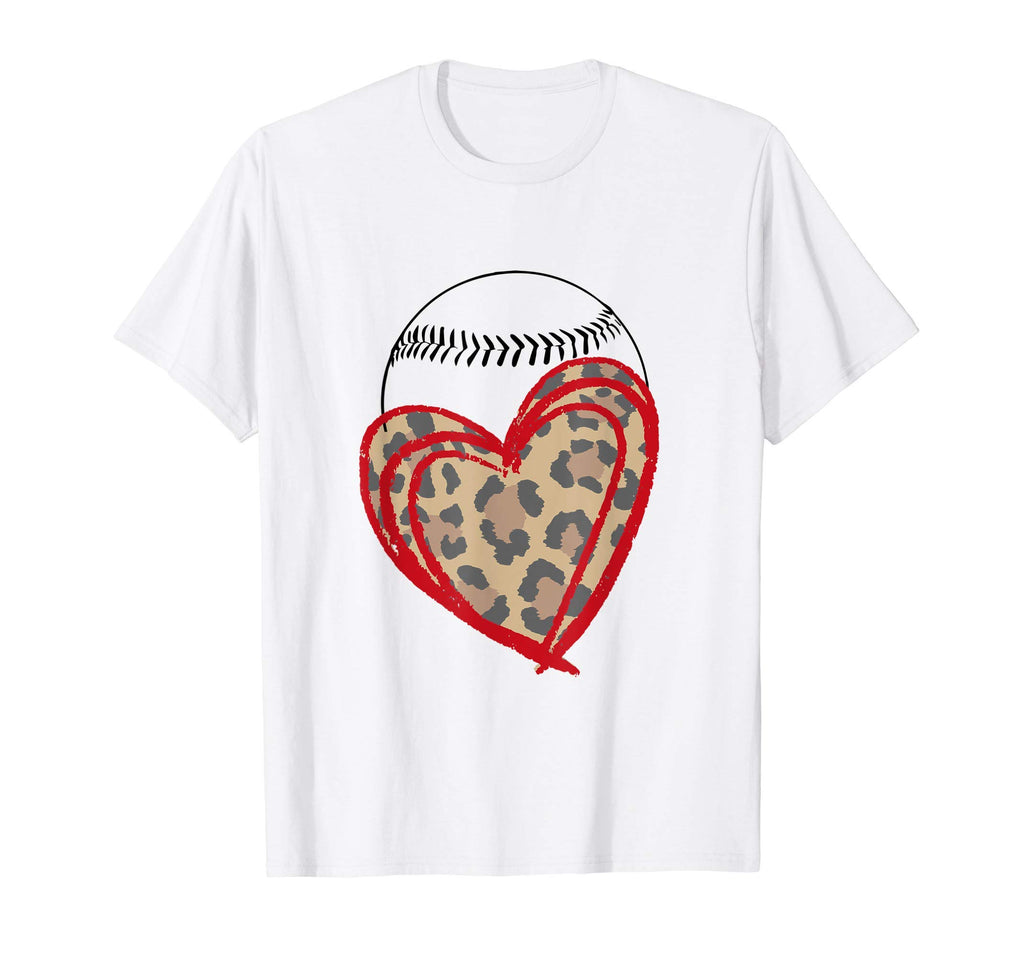 Baseball Mom Heart Baseball Softball T-Shirt - Aesthetic Graphic for Adults - T-Shirt, Sweatshirt, Hoodie